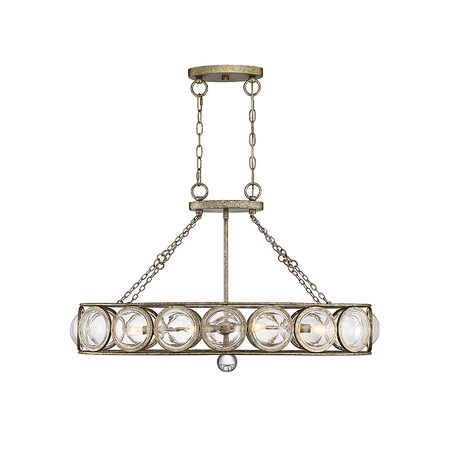 Savoy House Warwick 6 Light Linear Chandelier 1-6701-6-114